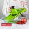 Roko Julienneschneider mit Fruchthalter grün Benutzung