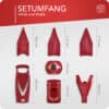 Setumfang des Börner V5 Profi Sets in rot