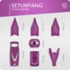 Setumfang des Börner V5 Profi Sets in violett