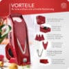 Vorteile des Börner V5 Profi Sets in rot