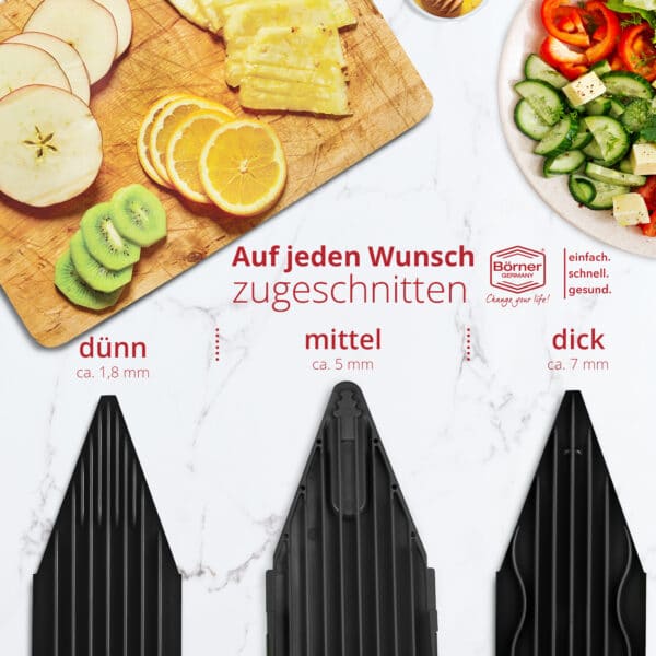 BÖRNER V6 EXCLUSIVELINE Set, Obst und Gemüsehobel in Edelstahl mit Behälter  EUR 69,00 - PicClick DE